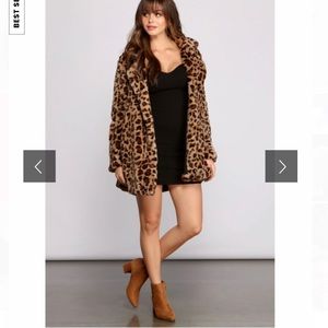 Brand new out of stock Leopard print coat